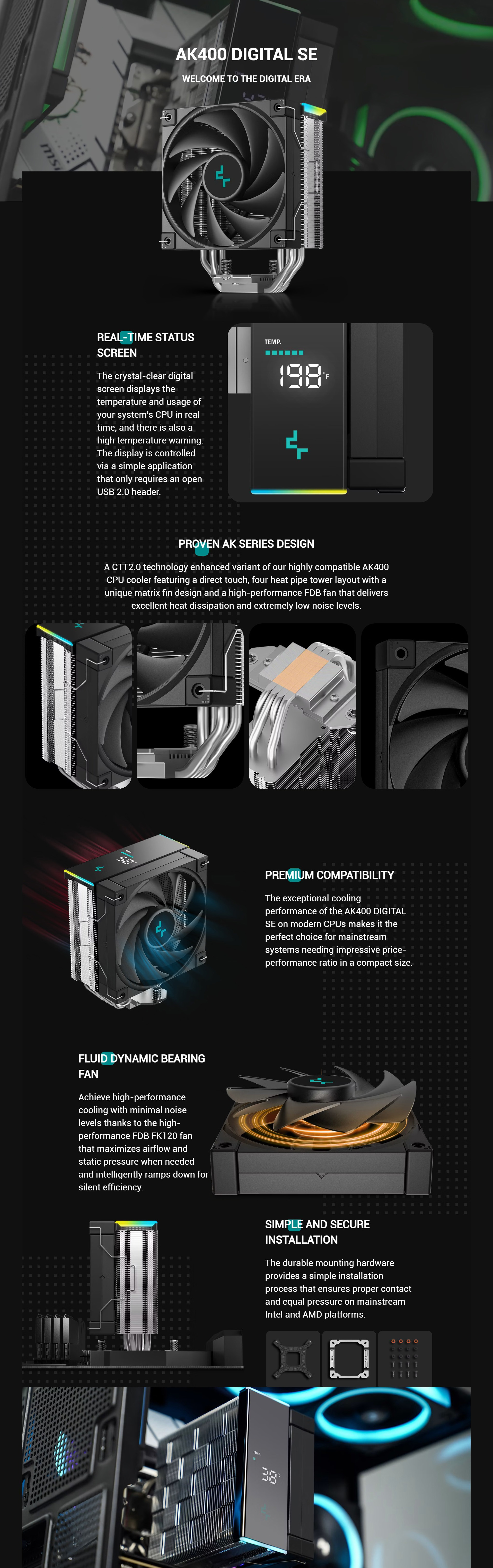 CPU-Cooling-Deepcool-AK400-DIGITAL-SE-CPU-Cooler-Black-R-AK400-BKADMN-GJD-1 CPU-Cooling-Deepcool-AK400-DIGITAL-SE-CPU-Cooler-Black-R-AK400-BKADMN-GJD-1