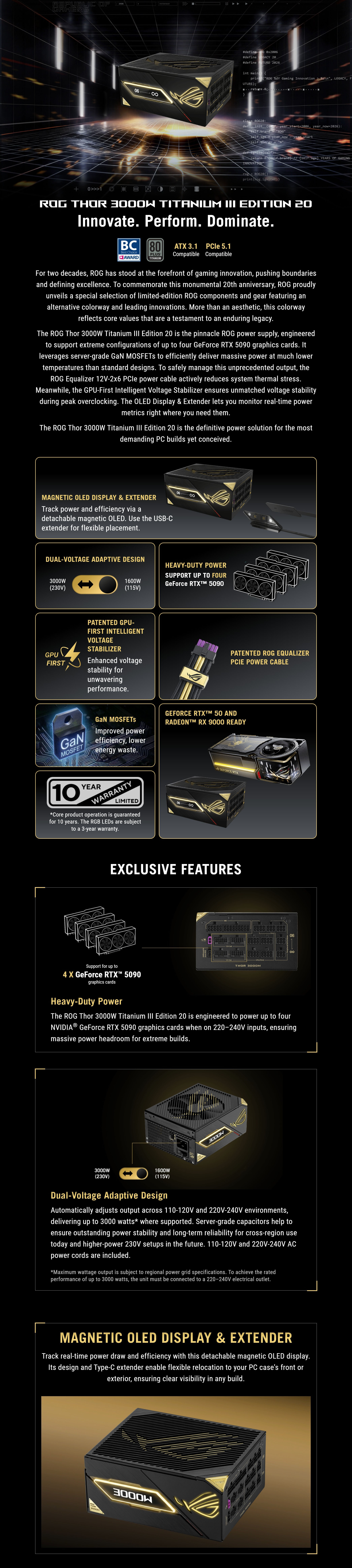 Power-Supply-PSU-Asus-ROG-Thor-3000W-Titanium-III-Edition-20-ROG-Equalizer-80-Titanium-ATX-3-1-ATX12V-Power-Supply-ROG-THOR-3000T3-GAMING-20TH-1 Power-Supply-PSU-Asus-ROG-Thor-3000W-Titanium-III-Edition-20-ROG-Equalizer-80-Titanium-ATX-3-1-ATX12V-Power-Supply-ROG-THOR-3000T3-GAMING-20TH-1