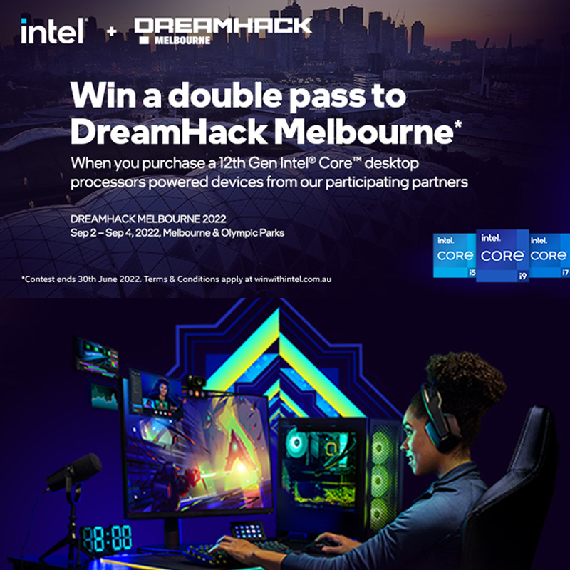 Win with Intel DreamHack tickets, flights and accommodation for two people!