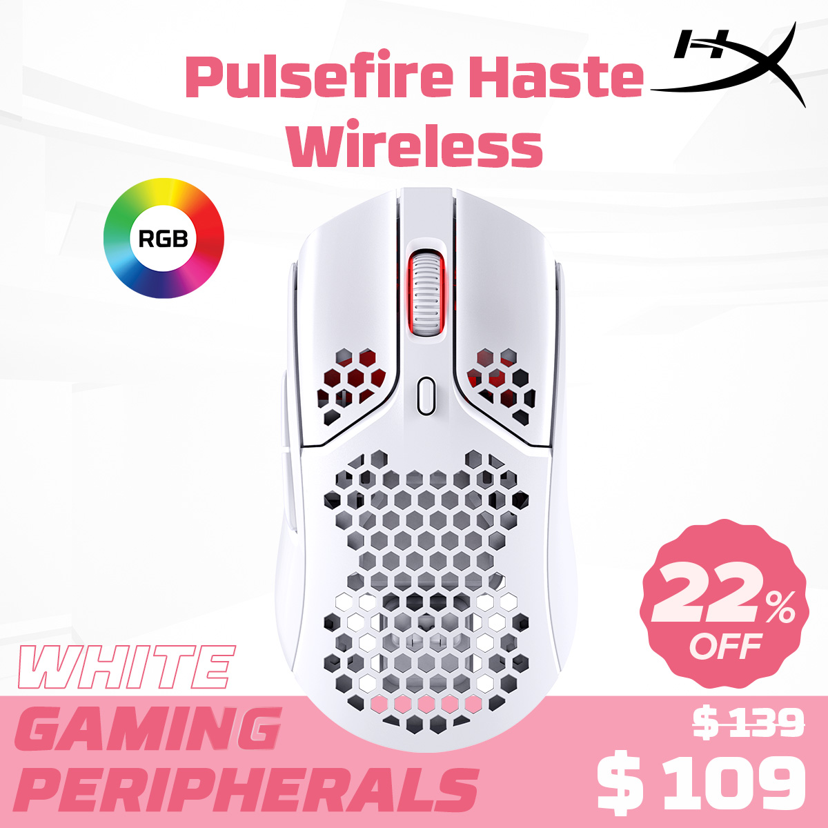 HyperX Winter White and Pink Promotion