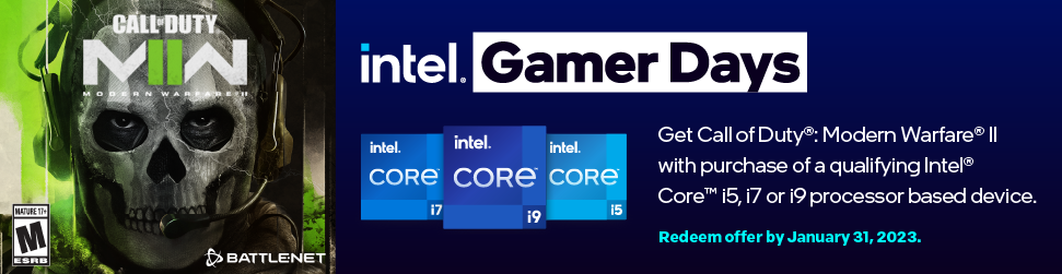 Intel Call of Duty Promotion