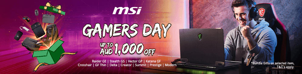 MSI Gamers Day Up to $1,000 OFF