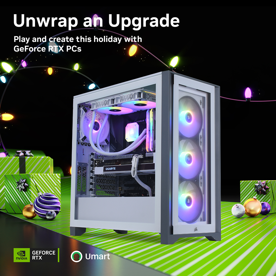 Play and Create this Holiday with GeForce RTX PCs