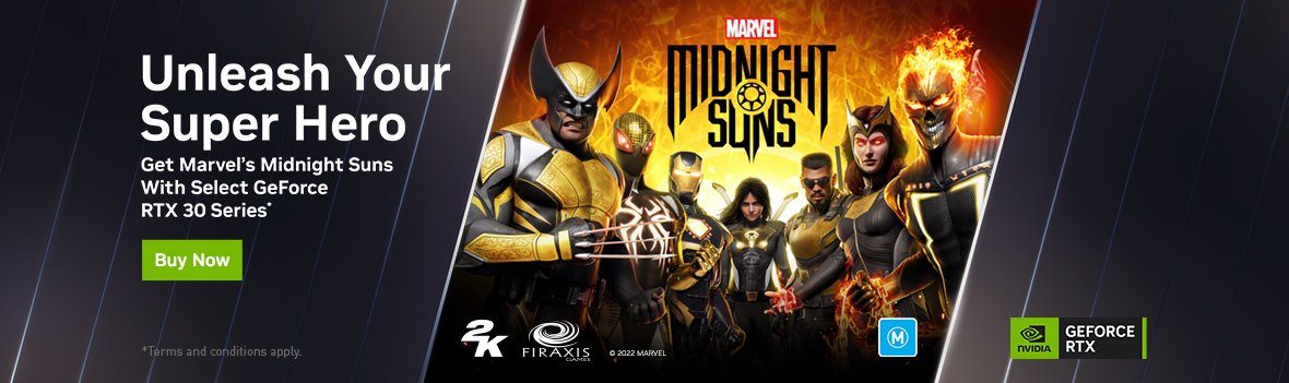 Unleash Your Super Hero - Get Marvel's Midnight Suns with Select GeForce RTX 30 Series