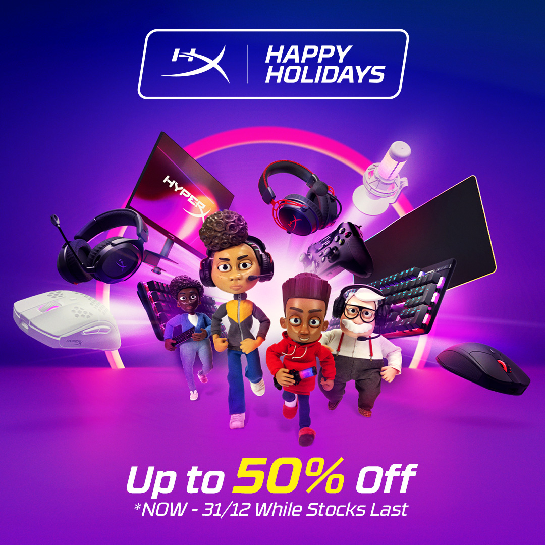 HyperX Happy Holiday Sales - Up to 50% OFF