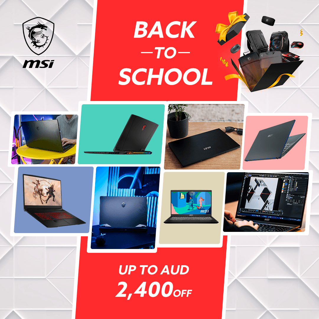 MSI Laptops Back to School Promotion