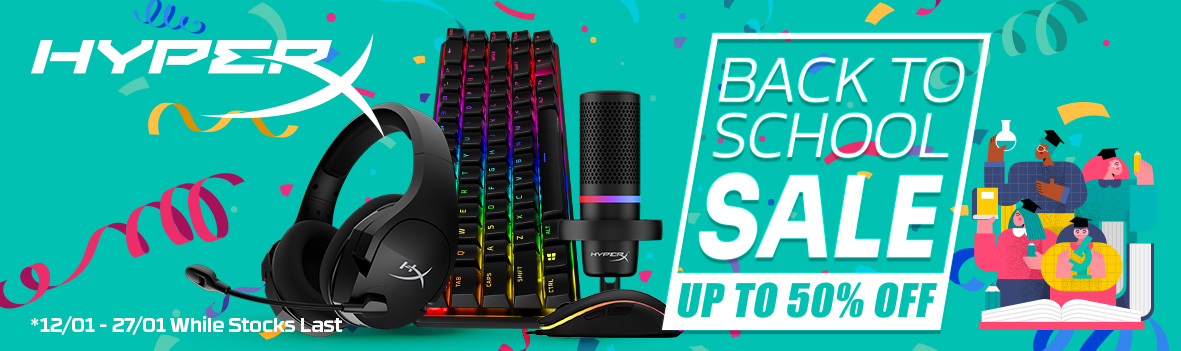 Keyboard Promotion HyperX Back to School Promotion - Great Savings for Headsets and Keyboards