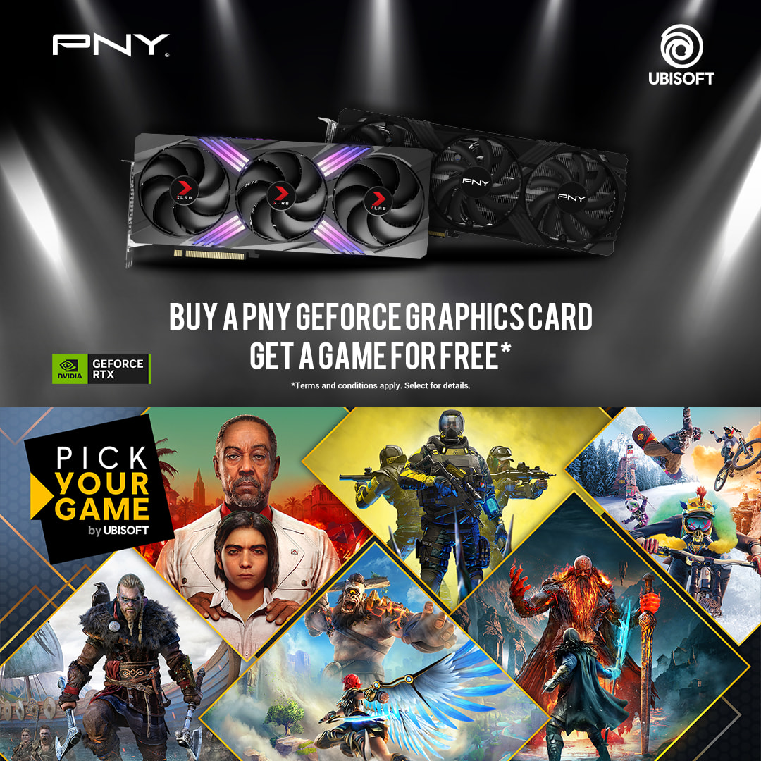 Get game code with selected PNY GeForce Graphics Cards - Pick-Your-Game Bundle Promotion