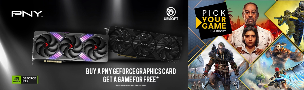 Get game code with selected PNY GeForce Graphics Cards - Pick-Your-Game Bundle Promotion