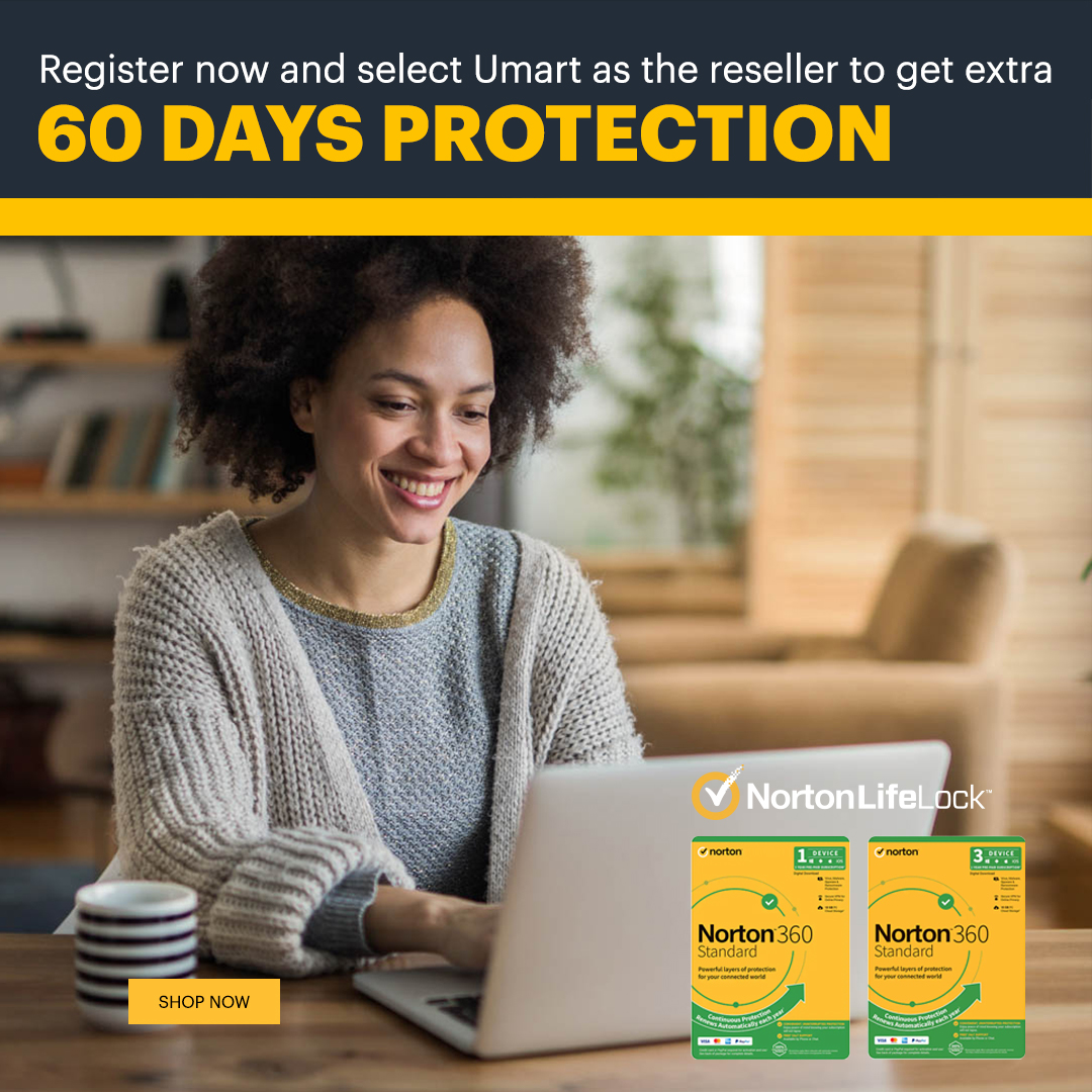 Register with Umart to have extra 60 days protection