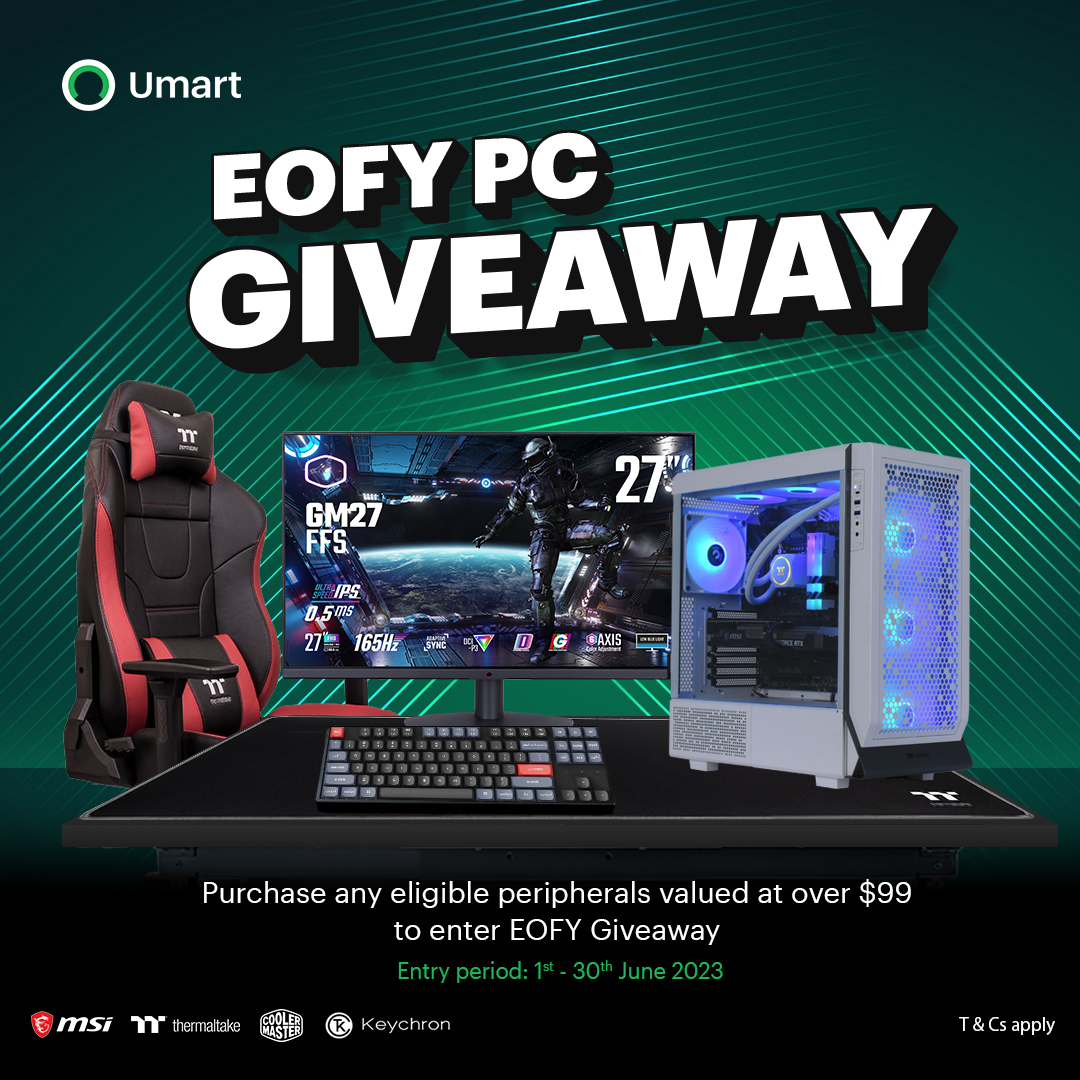 EOFY - Unlock the chance of a full Gaming PC setup by purchasing any eligible peripherals