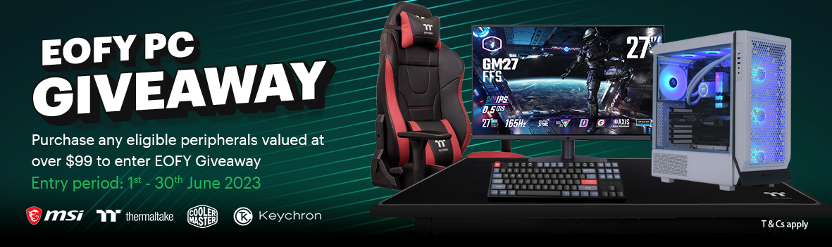 EOFY - Unlock the chance of a full Gaming PC setup by purchasing any eligible peripherals