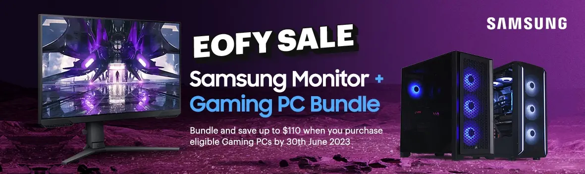 Bundle Up and Save with Samsung Odyssey Monitors & Gaming PCs - Limited Time Offer for EOFY Sale!