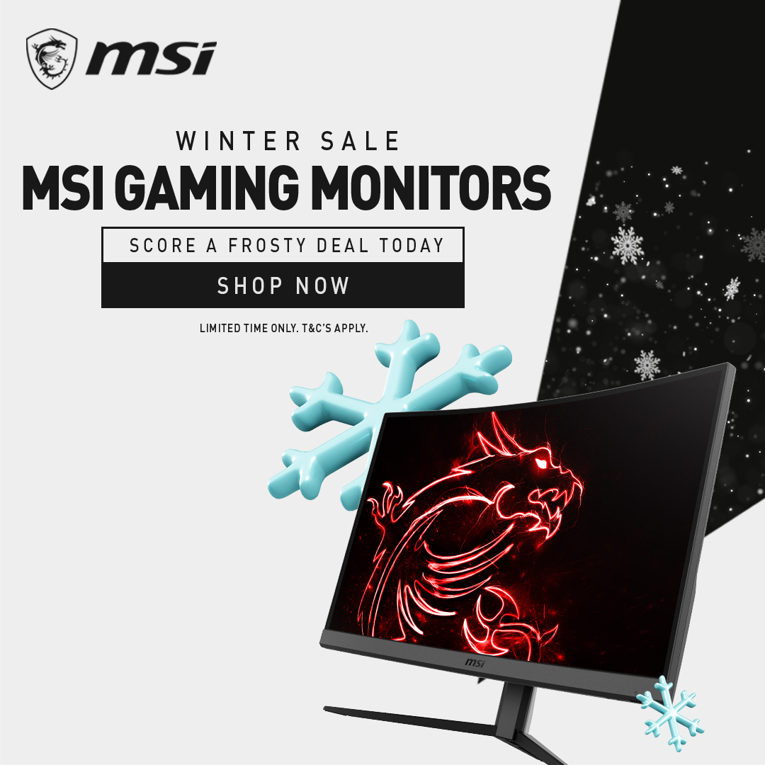 Great Savings with MSI Gaming Monitors for this Winter!