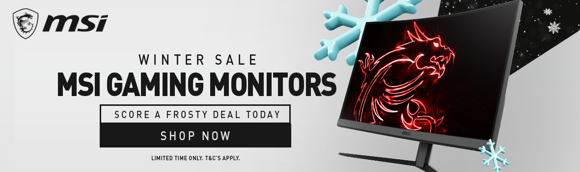 Great Savings with MSI Gaming Monitors for this Winter!