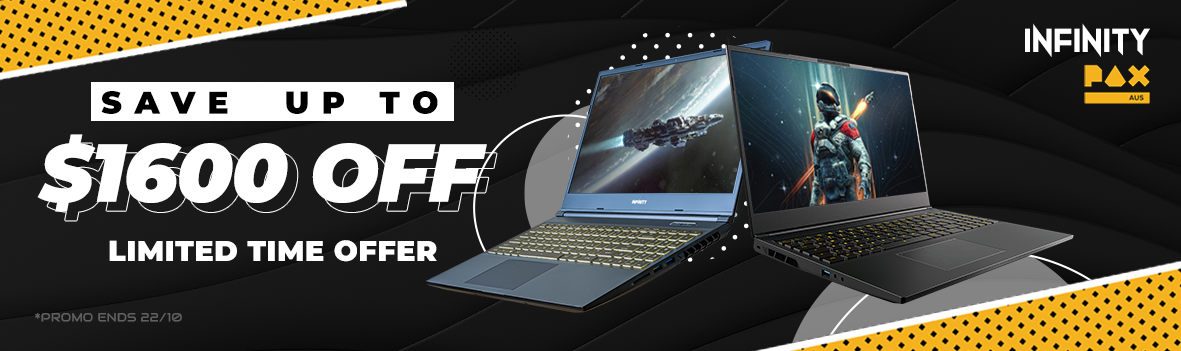 Infinity Laptop PAX Sale - Save Up to $1600 for a Limited Time!