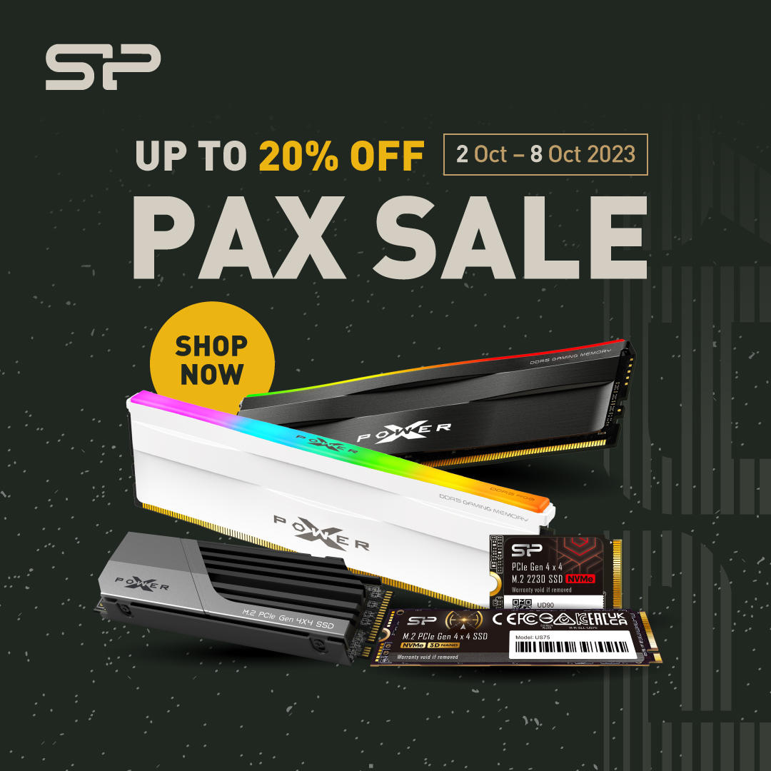 PAX Special: Up to 20% OFF with Silicon Power