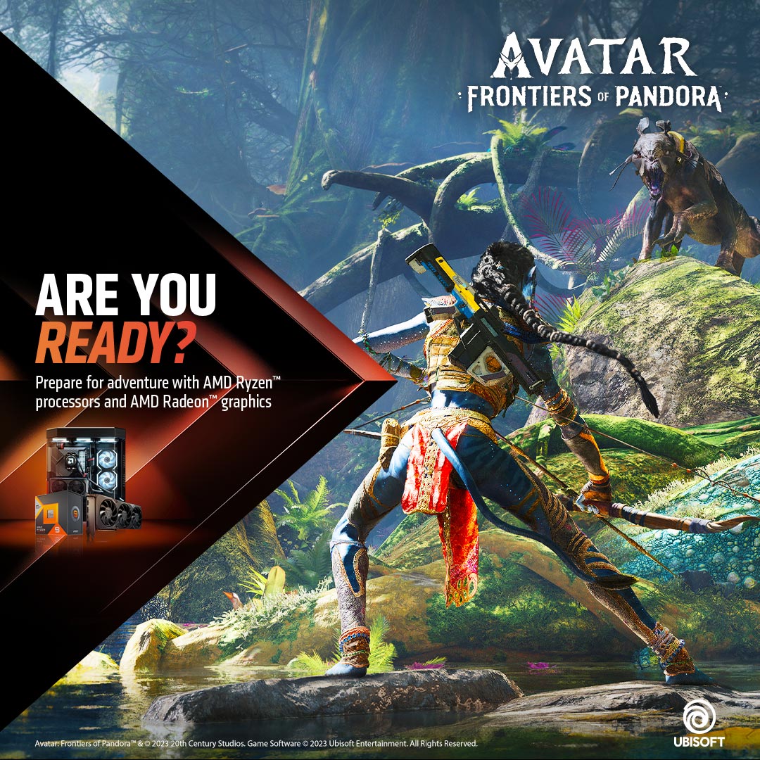 Get Avatar: Frontiers of Pandora™ with select AMD products