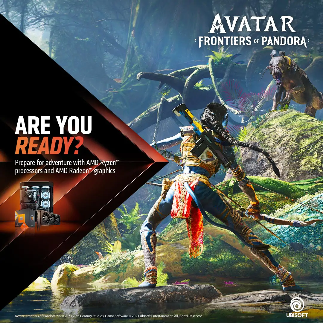 Get Avatar: Frontiers of Pandora™ with select AMD products