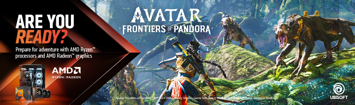 Get Avatar: Frontiers of Pandora™ with select AMD products