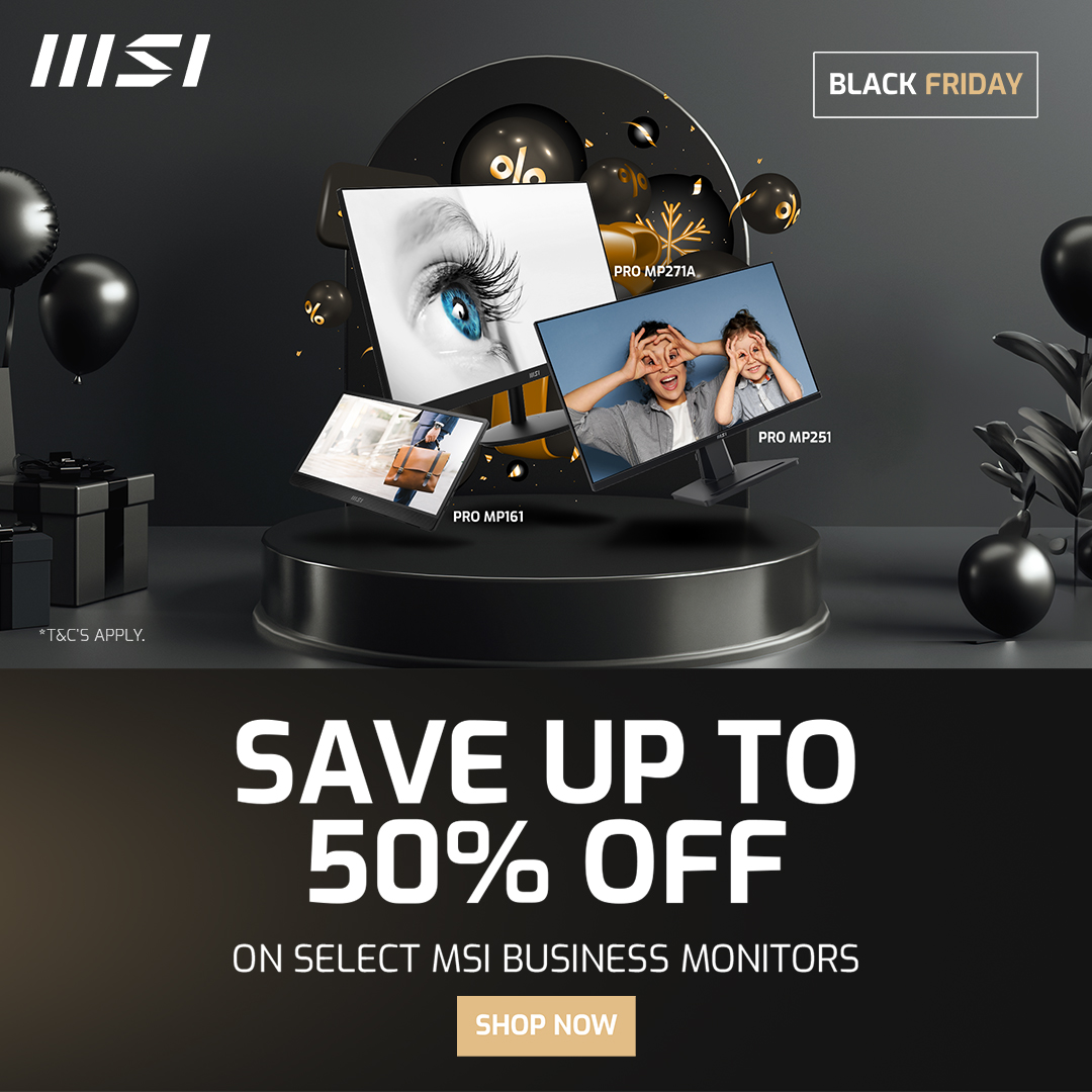 Up to 50% OFF! MSI Monitor Black Friday Sale: Where Quality Meets Affordability!