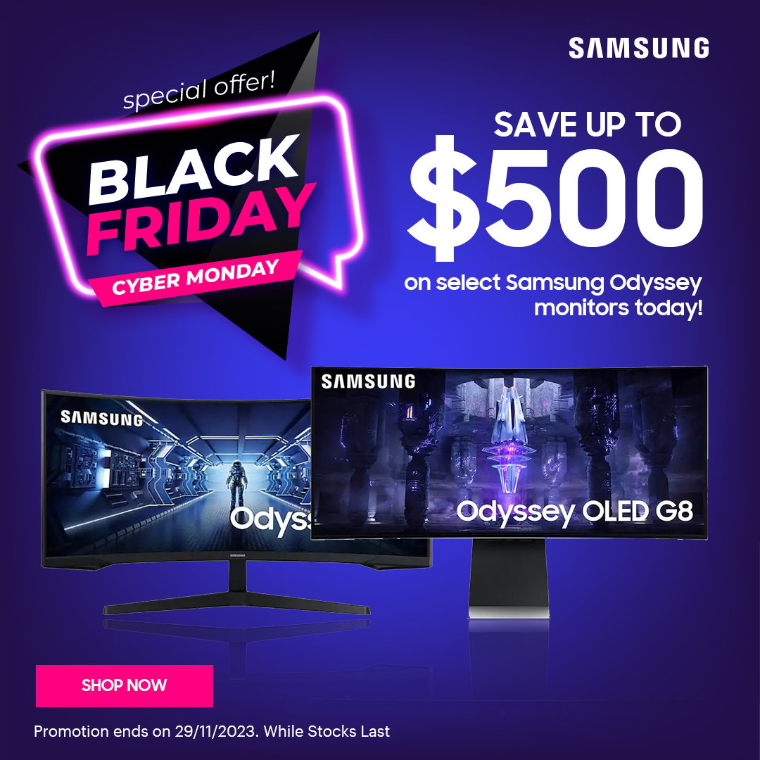 Save Up to $500 on Select Samsung Odyssey Monitors Today!
