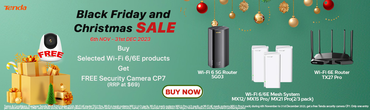 Tenda Black Friday and Christmas Sale 