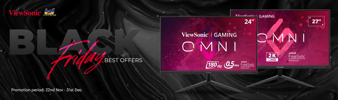 Viewsonic Black Friday Sale - Immersive Gaming, Unbeatable Prices