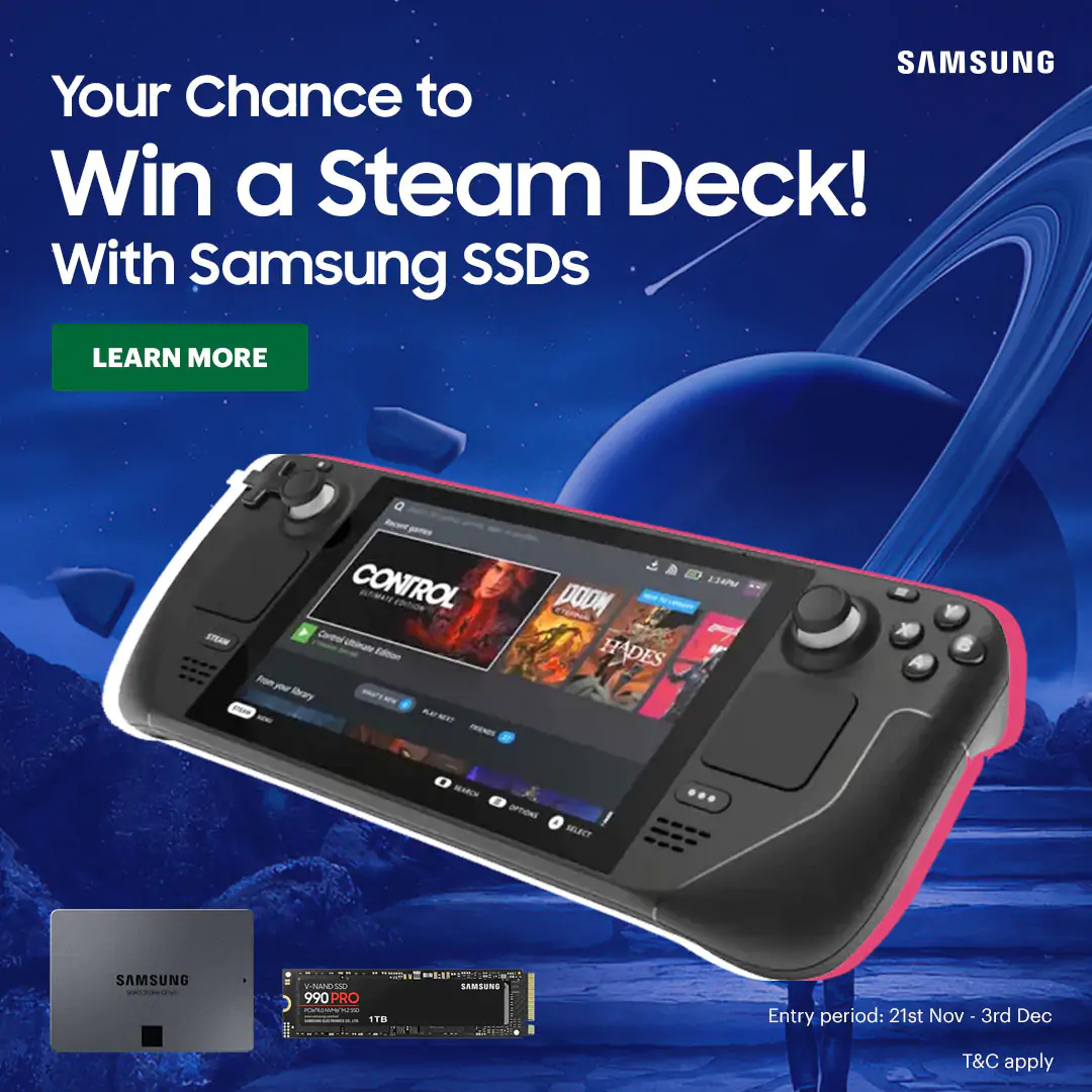 Win a Steam Deck: Buy a Samsung SSD & Enter the Giveaway!