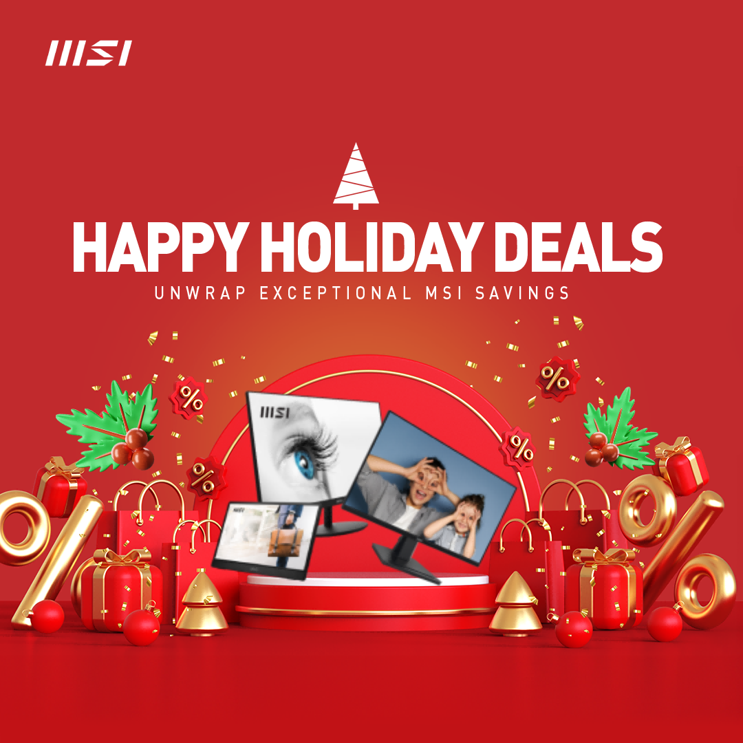 MSI Monitor Happy Holiday Sale - Save Up to $90