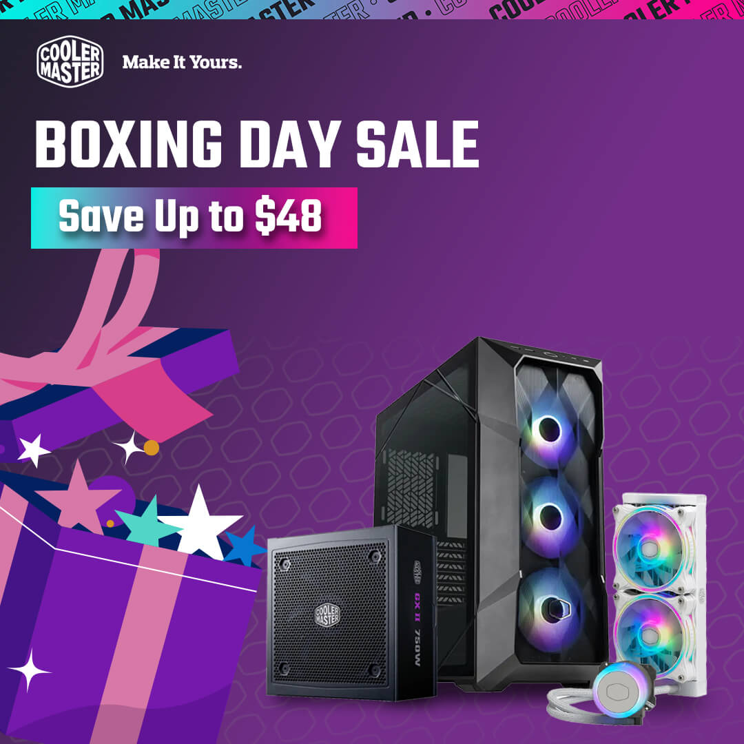 Cooler Master Boxing Day Sale - Save Up to 65% OFF!