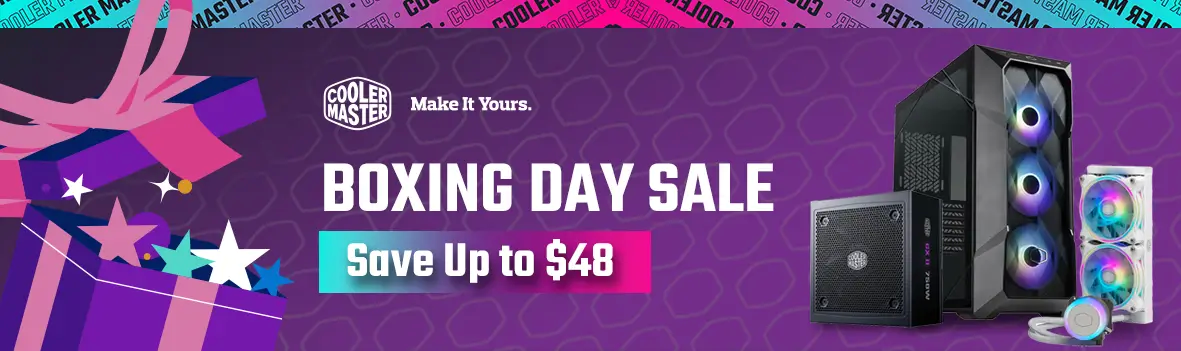 Cooler Master Boxing Day Sale - Save Up to 65% OFF!
