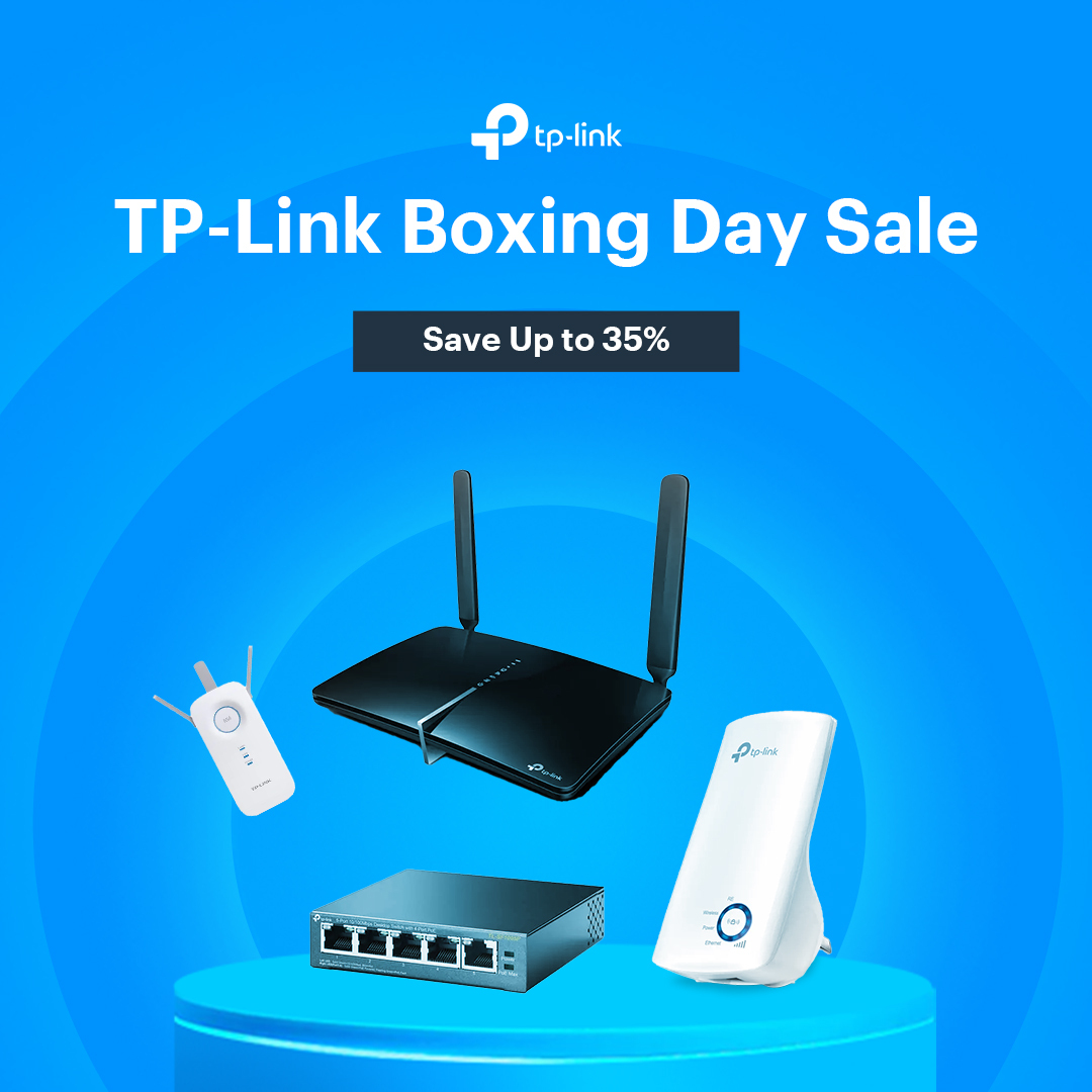 TP-Link Boxing Day Sale - Save Up to 35% on Routers, Switches and More