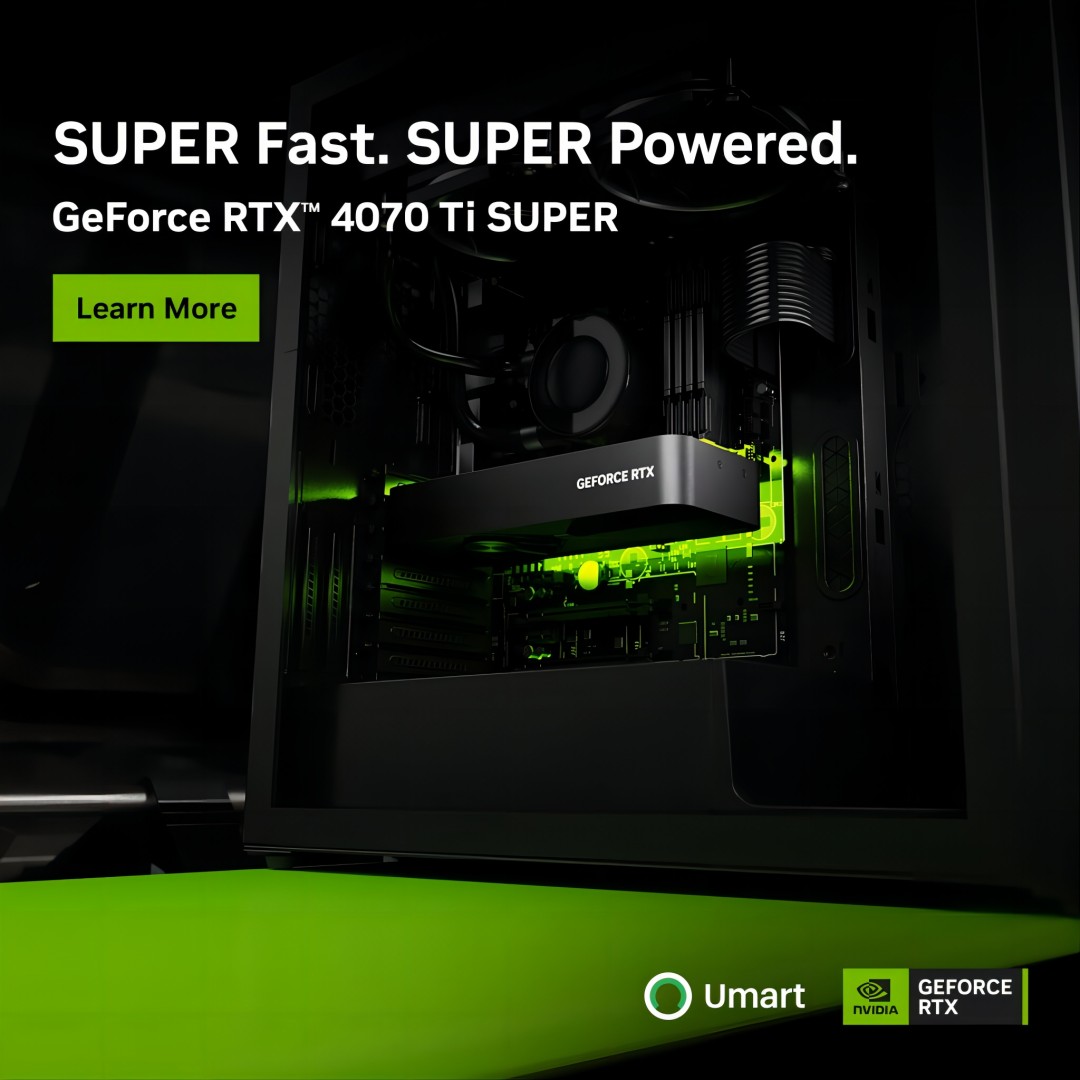 GeForce RTX 4070 Ti SUPER GPUs are Available at Umart Now!