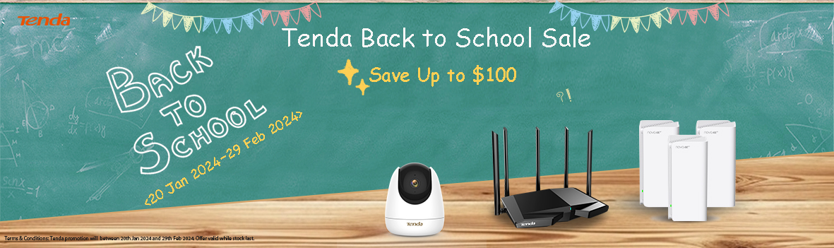 Connect to Success: Tenda Back to School Sale on Networking Essentials!
