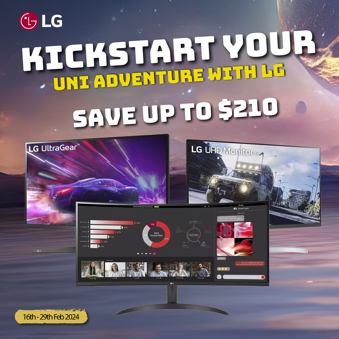 Kickstart Your Uni Adventure with LG - Save Up to $210