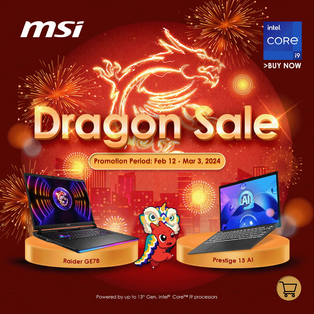 MSI's Dragon Sale (Please redeem the Dragon Sale gifts from MSI. Click here to see MSI's landing page)
