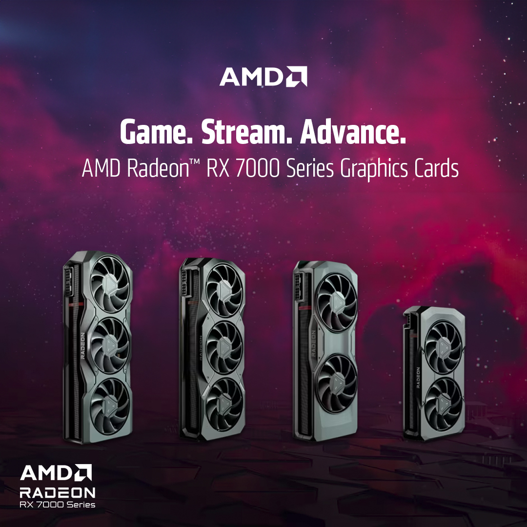 AMD Radeon™ RX 7000 Series Graphics Cards | Game. Stream. Advance.
