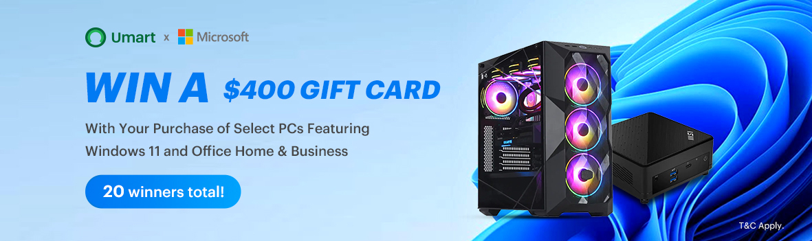 Giveaway | Win a $400 Umart Gift Card with Your PC Purchase!