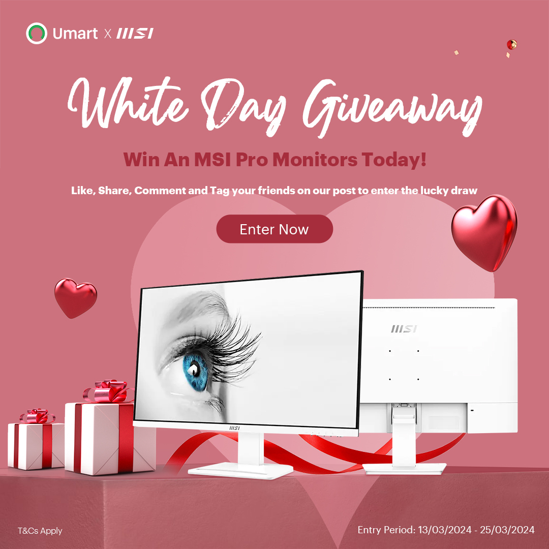 White Day Giveaway | Win an MSI PRO Monitor Today!