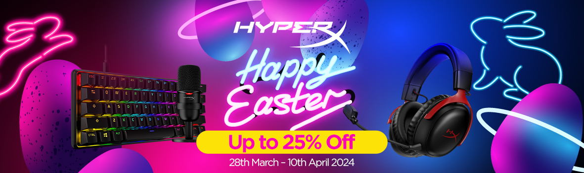 HyperX Easter Sale - Save Up to 25% OFF