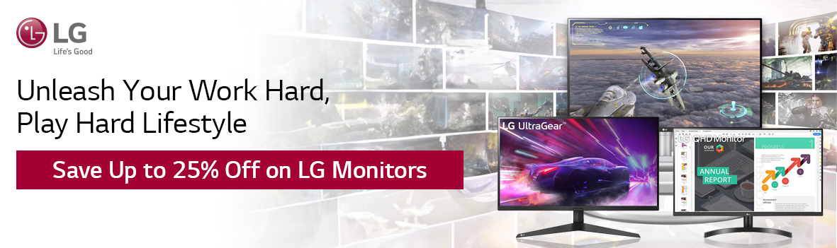 LG April Sale | Save Up to $300 on LG Monitors