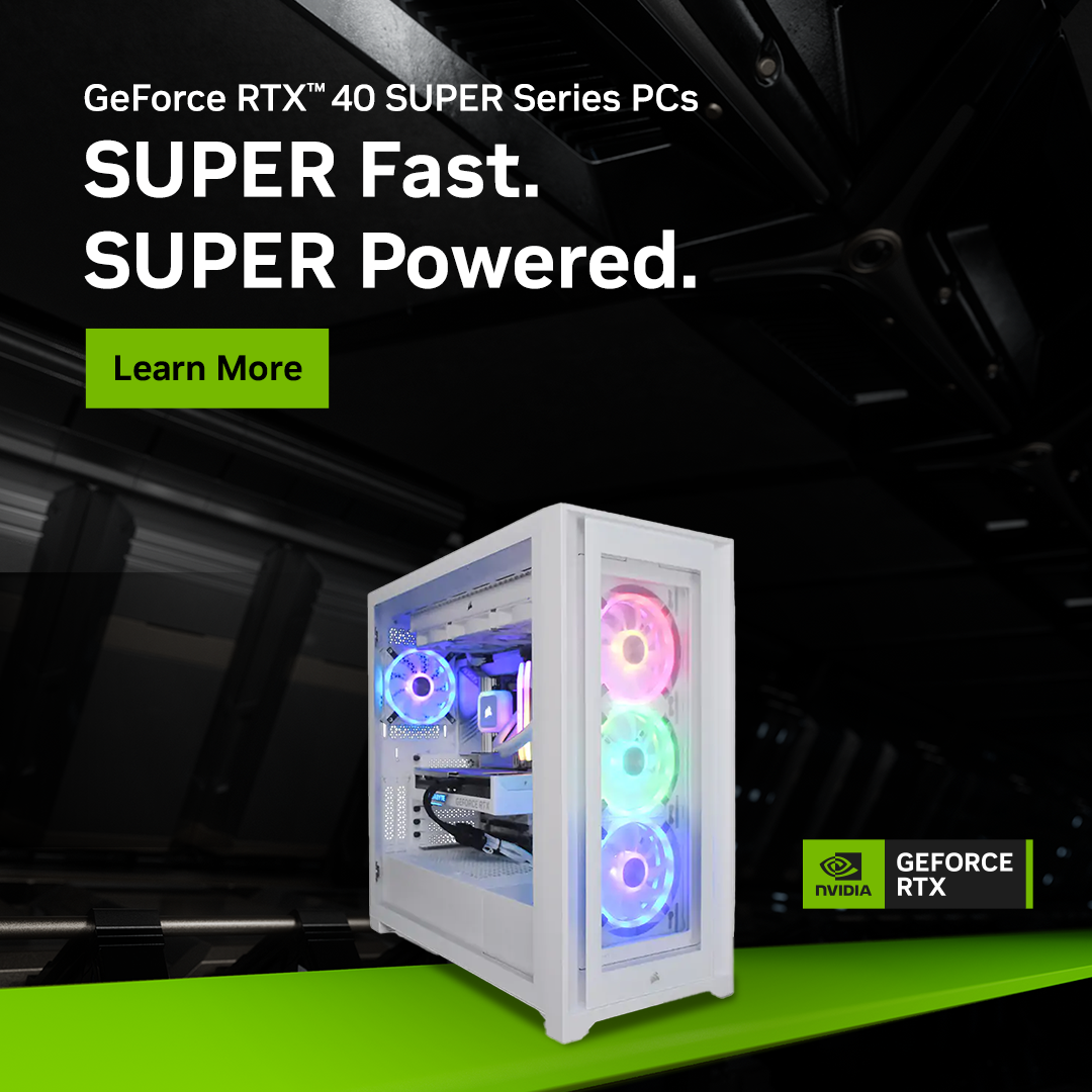GeForce RTX™ 40 SUPER Series PCs | SUPER Fast. SUPER Powered.