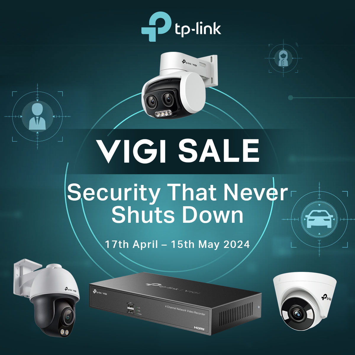 Up to 20% OFF | TP-Link VIGI Camera and NVR Sale | Security That Never Shuts Down