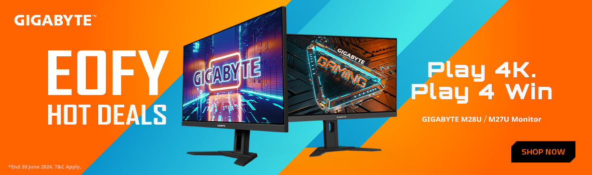 Gigabyte M27U & M28U 4K Gaming Monitor EOFY Sale