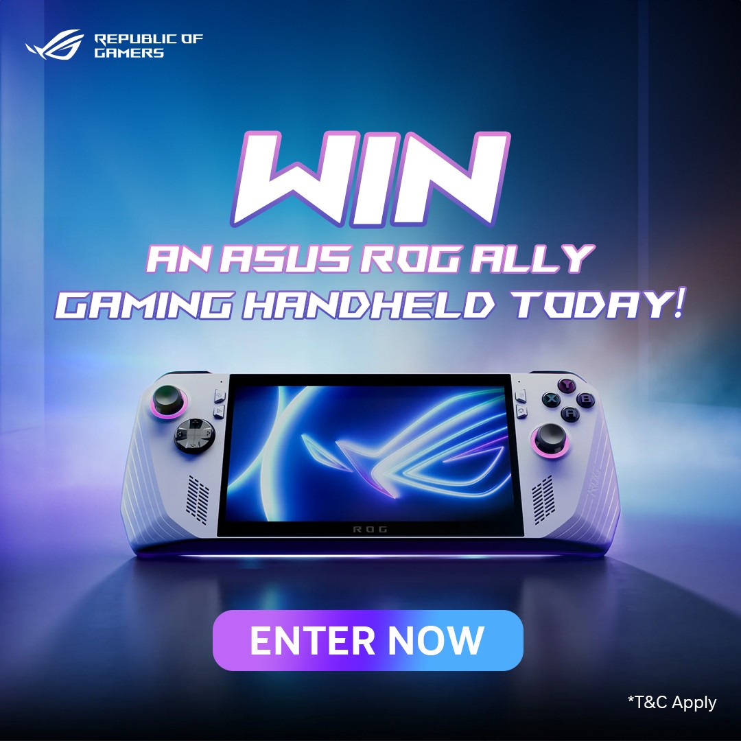 WIN an Asus ROG Ally Gaming Handheld Today!