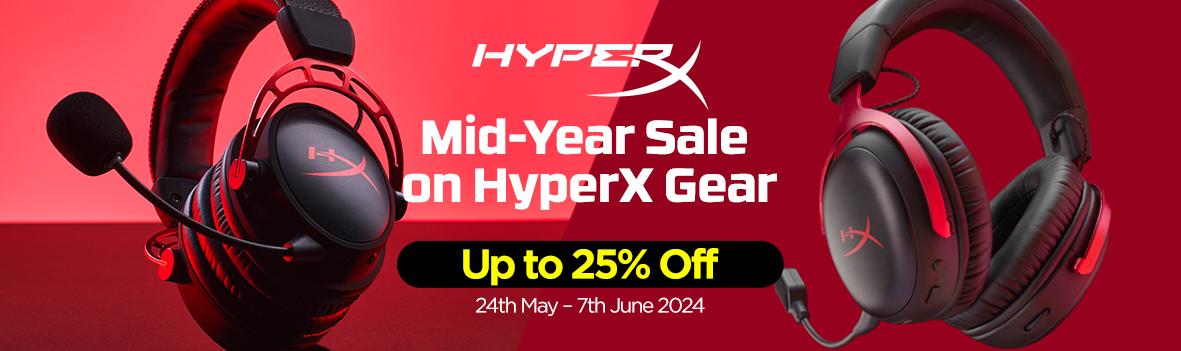 Mid-Year Sale on HyperX Gear - Up to 25% OFF