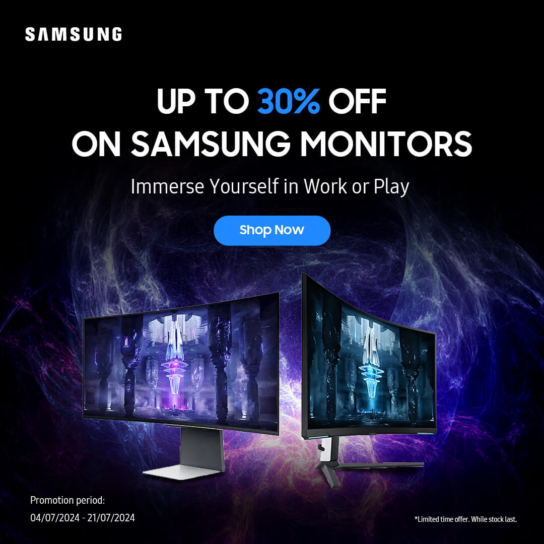 Save Up to 30% Off on Samsung Monitors