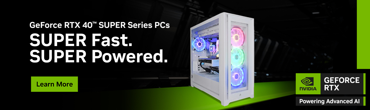 GeForce RTX™ 40 SUPER Series PCs | SUPER Fast. SUPER Powered