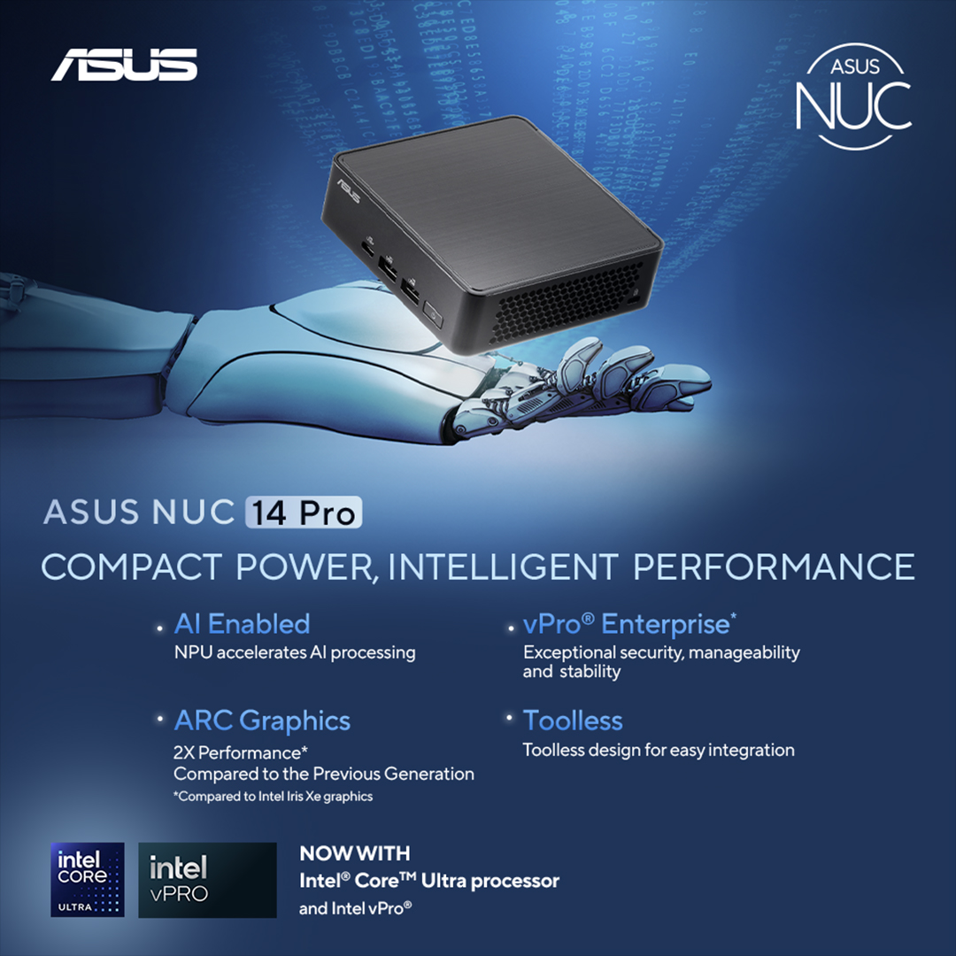 Asus NUC 14 Pro - Compact Power, Intelligent Performance